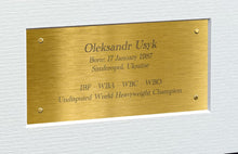 Load image into Gallery viewer, Kitbags &amp; Lockers 12x8 A4 Oleksandr Usyk Undisputed World Heavyweight Champion Autographed Signed Signature Photo Photograph Picture Frame Boxing Poster Gift Triple G 2