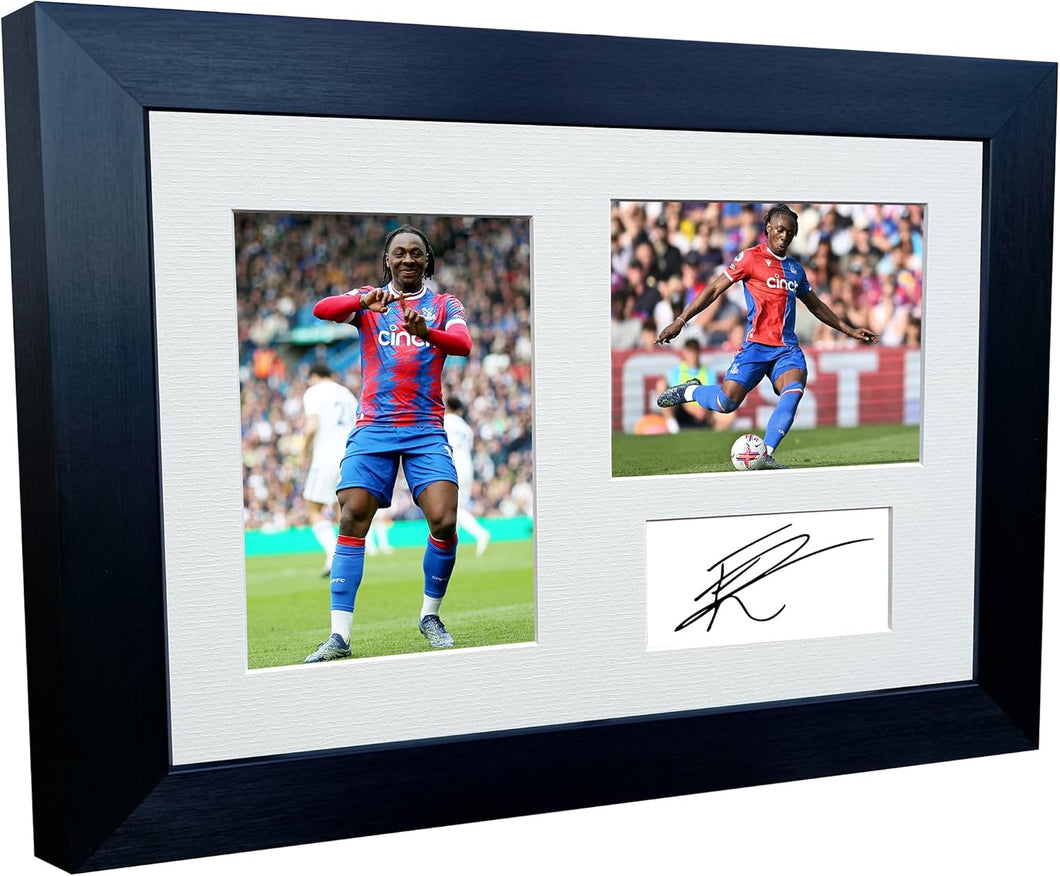 12x8 A4 Signed Eberechi Eze Crystal Palace Autographed Autograph Signed Signature Photograph Photo Picture Frame Football Soccer Poster Gift Triple