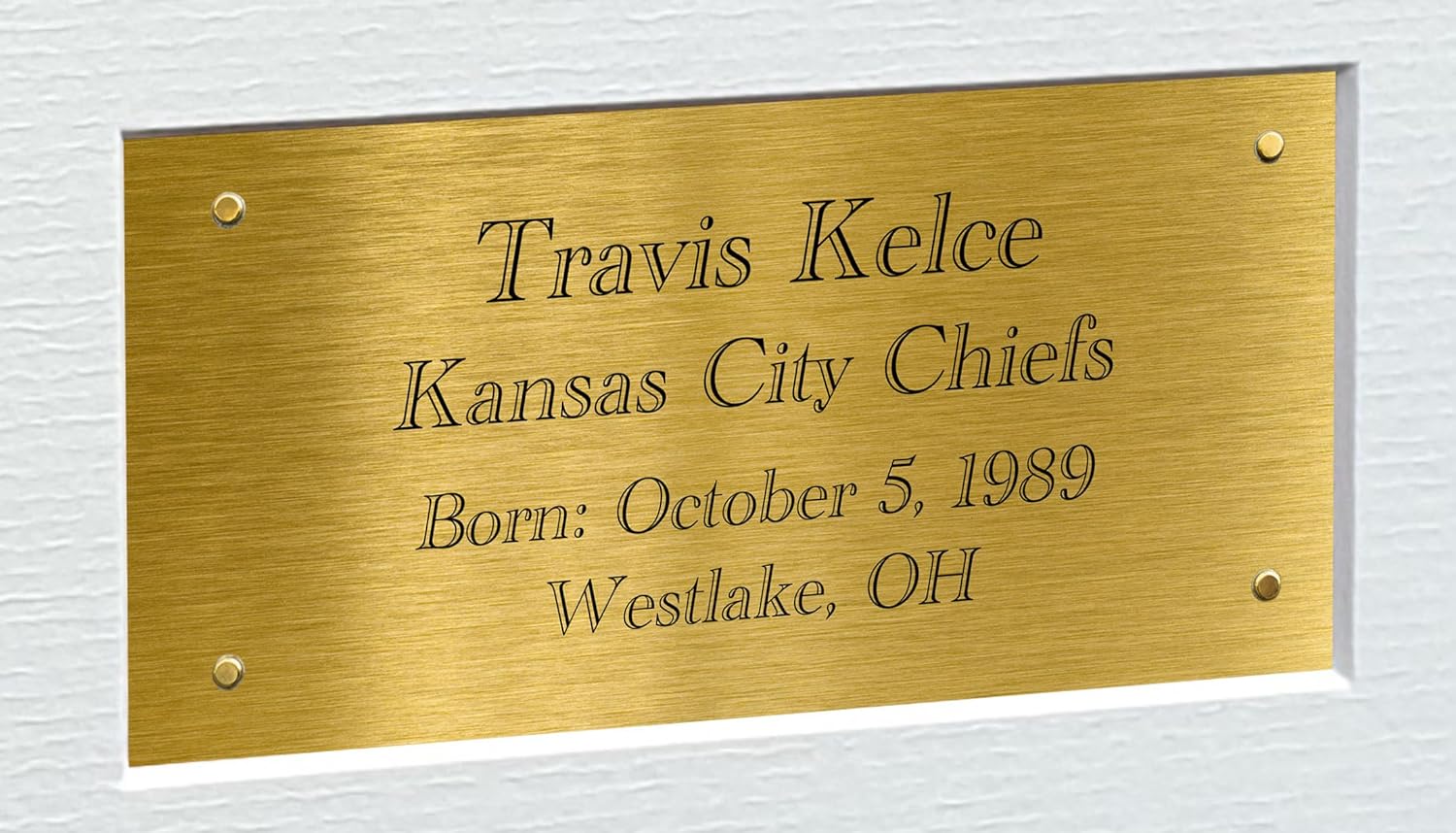 Kitbags & Lockers 12x8 A4 Travis Kelce Kansas City Chiefs American Football NFL Autographed Signed Photo Photograph Picture Frame Poster Gift Gold