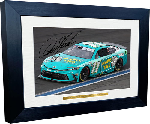 Kitbags & Lockers 12x8 A4 Denny Hamlin 2024 NASCAR Cup Series No. 11 Toyota Camry XSE for Joe Gibbs Racing Signed Autographed Signature Photo Photograph Picture Frame Poster Celebration Gift 2