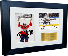 Load image into Gallery viewer, Kitbags &amp; Lockers 12x8 A4 Florida Panthers Jesper Boqvist Stanley Cup Champions 2025 NHL Autograph Signed Signature Photo Photograph Picture Frame Ice Hockey Poster Gift Triple G