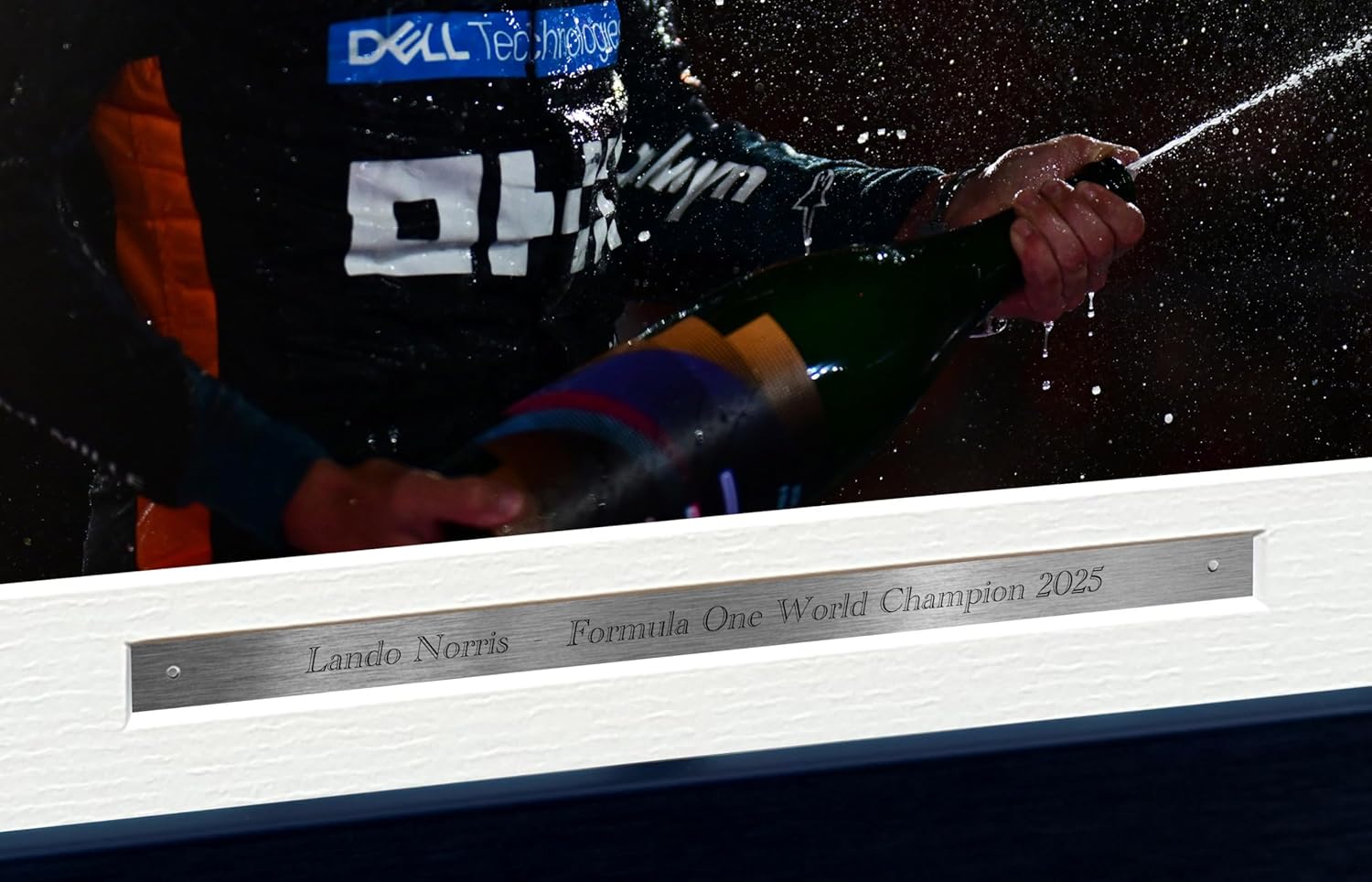 Kitbags & Lockers A3+ Lando Norris World Champion 2025 Abu Dhabi McLaren MCL39 Car Autographed Signed Signature Photo Photograph Picture Frame Racing Formula 1 F1 Poster Gift 9