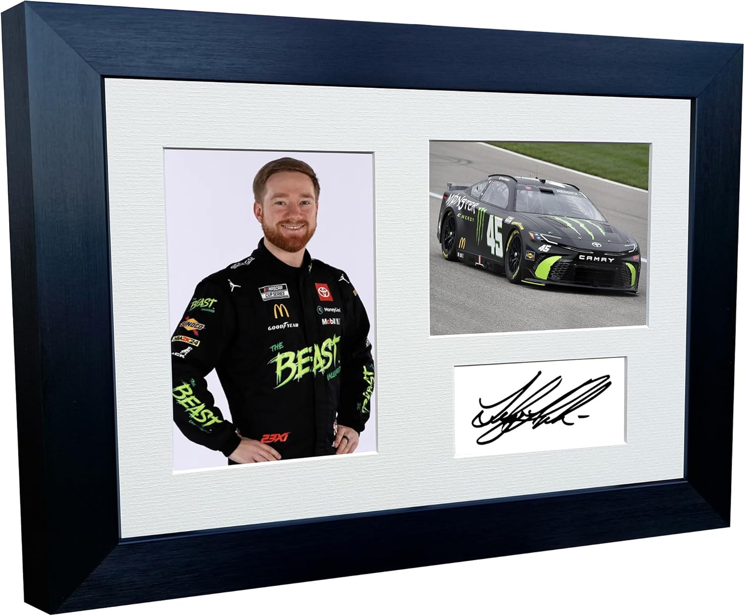 Kitbags & Lockers 12x8 A4 Tyler Reddick 2024 NASCAR Cup Series No. 45 Toyota Camry XSE for 23XI Racing Signed Autographed Signature Photo Photograph Picture Frame Poster Celebration Gift