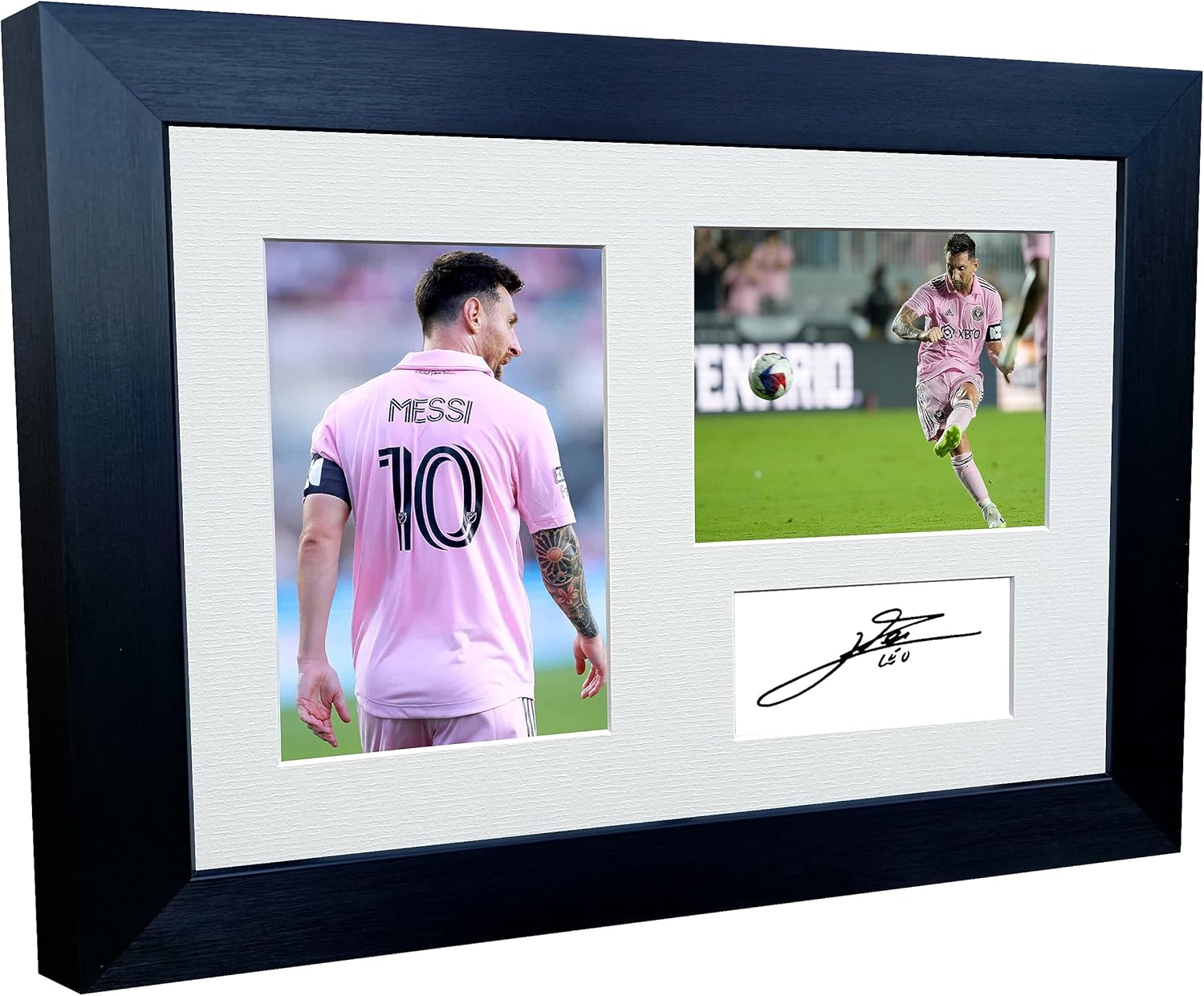 12x8 A4 Lionel Messi Inter Miami Autographed Signed Photo Photograph Picture Frame Football Soccer Poster Gift