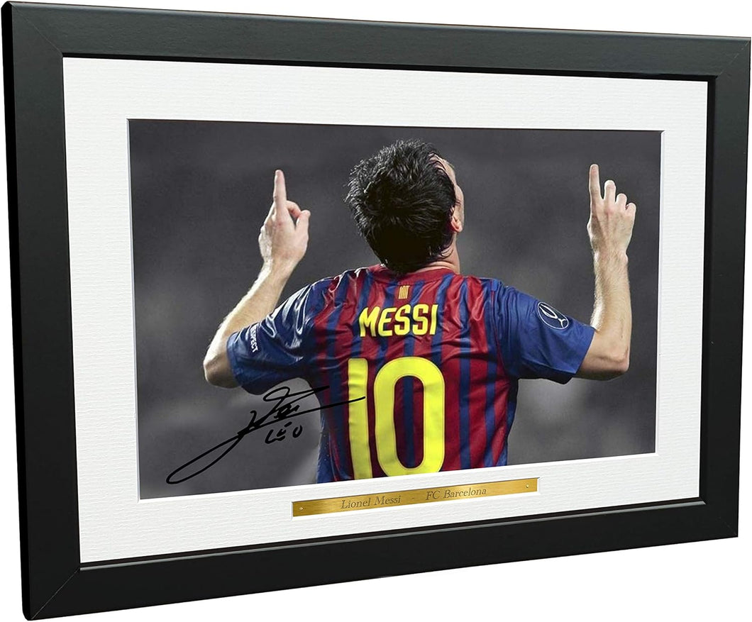 Kitbags & Lockers 12x8 A4 Signed Lionel Messi Barcelona Autographed Photo Photograph Picture