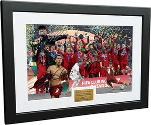 Kitbags & Lockers 2019 CLUB WORLD CHAMPIONS CELEBRATION 12x8 A4 Signed Liverpool Henderson-Klopp-Salah-Mane-Firmino-Origi-Lallana-Arnold Autographed Photo Photograph Picture Frame Soccer Gift