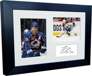 Kitbags & Lockers 12x8 A4 Nathan MacKinnon Colorado Avalanche NHL Autographed Signed Photo Photograph Picture Frame Ice Hockey Poster Gift Triple