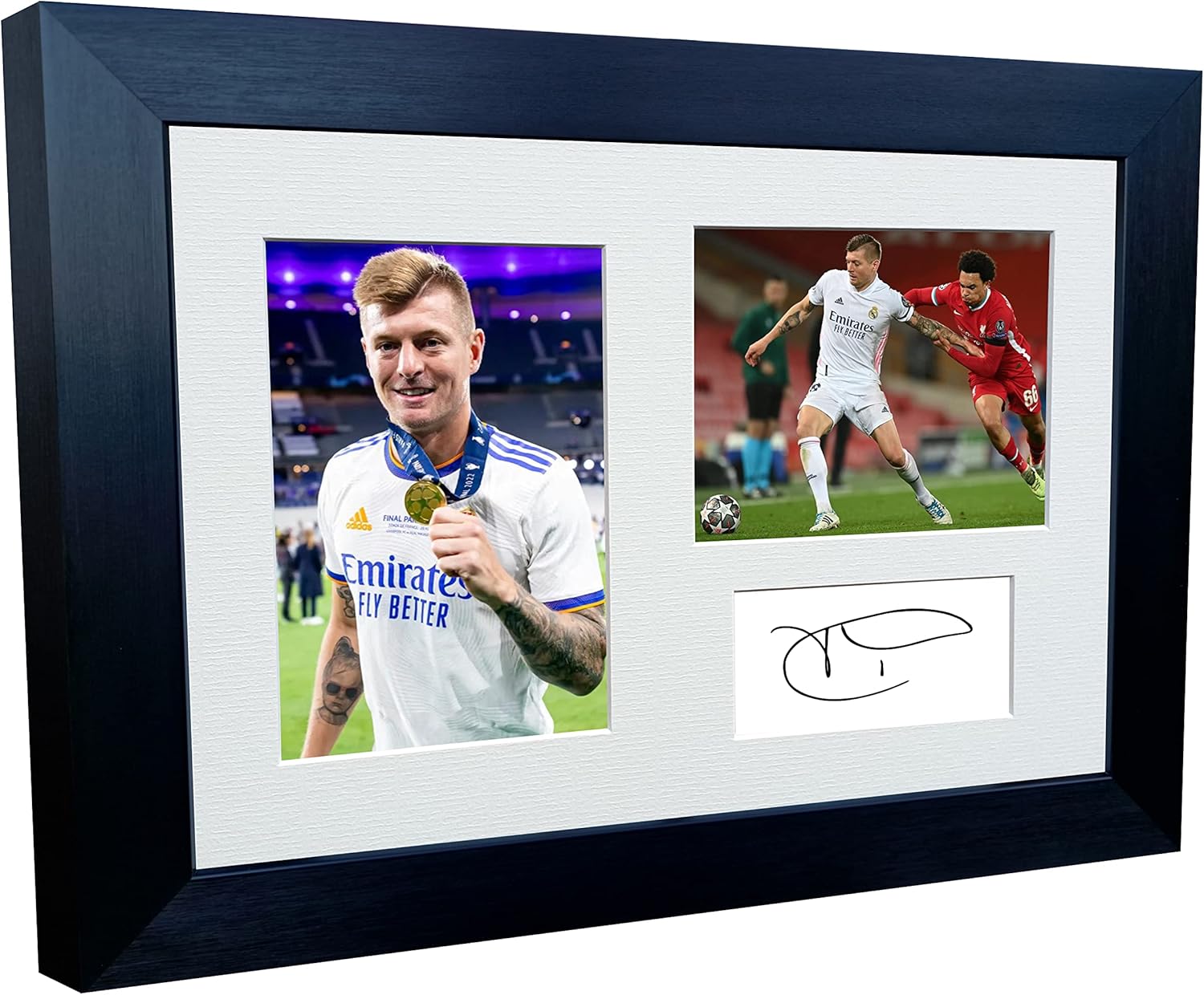 12x8 A4 Toni Kroos 5 Times Champions League Winners Real Madrid Autographed Signed Photo Photograph Picture Frame Football Soccer Poster Gift Triple