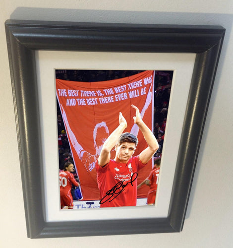 Kitbags & Lockers The Last Game Signed Steven Gerrard Liverpool Autographed Photo Picture Frame sm