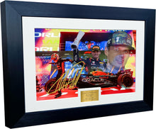 Load image into Gallery viewer, Kitbags &amp; Lockers A4 12x8 Max Verstappen Three Times World Champion Red Bull Signed Photo Photograph Picture Formula 1 F1 Celebration