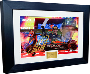 Kitbags & Lockers A4 12x8 Max Verstappen Three Times World Champion Red Bull Signed Photo Photograph Picture Formula 1 F1 Celebration