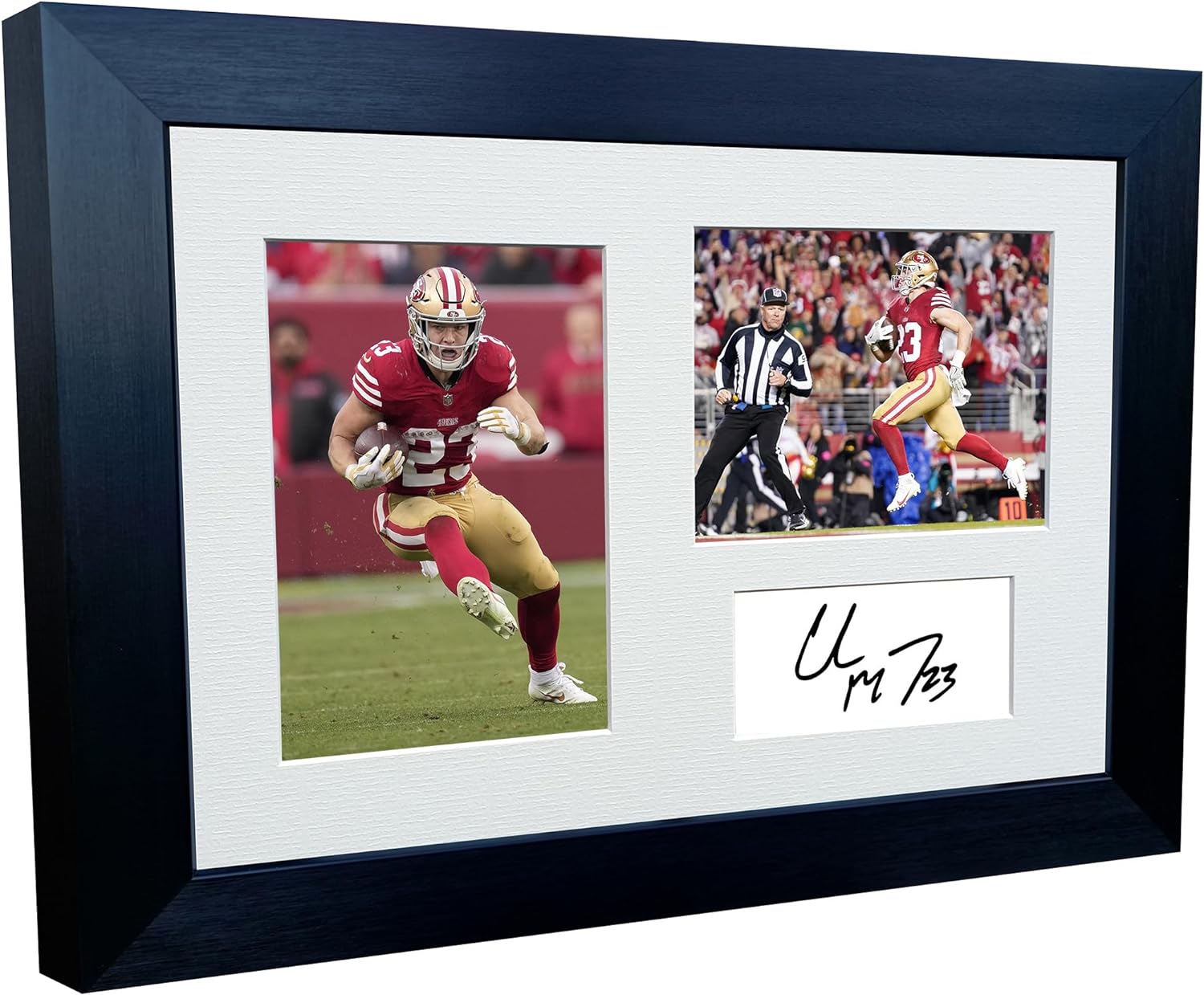Kitbags & Lockers 12x8 A4 Christian McCaffrey San Francisco 49ers American Football NFL Autographed Signed Photo Photograph Picture Frame Poster Gift