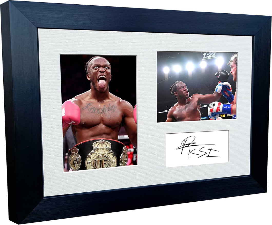 Kitbags & Lockers KSI Misfits Boxing Reprint 12x8 A4 Autographed Signed Photo Photograph Picture Frame Boxer Gift Poster