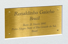 Load image into Gallery viewer, 12x8 A4 Signed Ronaldinho Brazil Barcelona Autographed Autograph Signed Signature Photograph Photo Picture Frame Football Soccer Poster Gift G