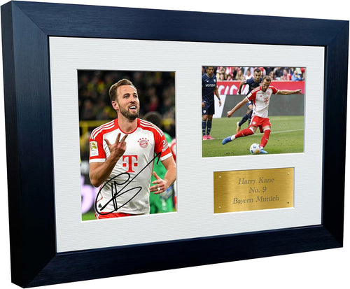 12x8 A4 Harry Kane Bayern Munich Autographed Signed Photo Photograph Picture Frame Football Soccer Poster Gift G