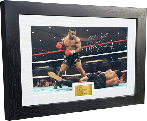 Kitbags & Lockers Mike Tyson vs Trevor Berbick Reprint 'DAWNING OF A NEW ERA' 12x8 A4 Autographed Signed Photo Photograph Picture Frame Boxing Gift Poster