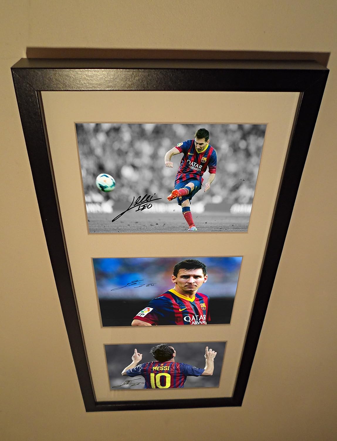 Kitbags & Lockers Large Signed Lionel Messi Barcelona Photo Picture Frame Autographed 1