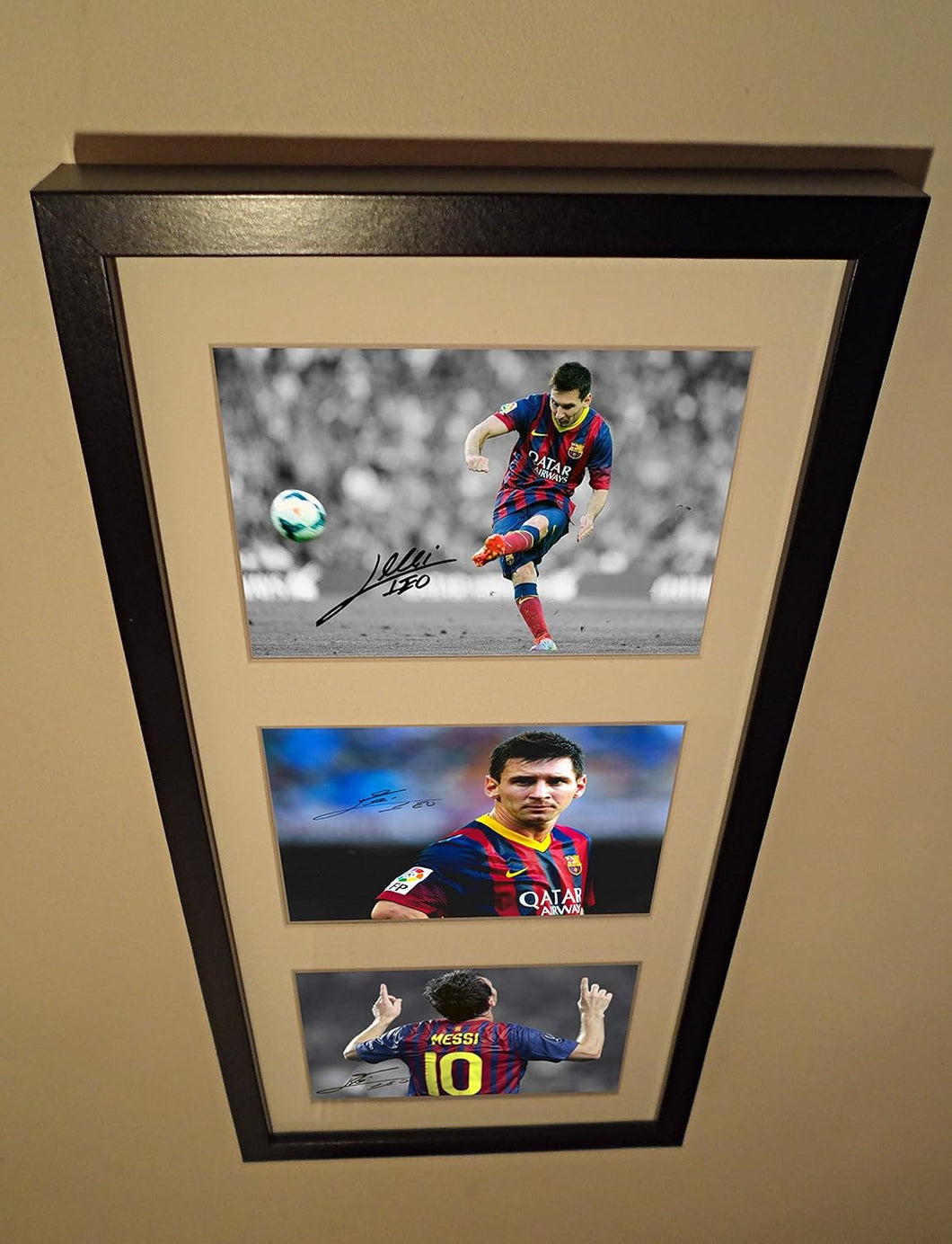 Kitbags & Lockers Large Signed Lionel Messi Barcelona Photo Picture Frame Autographed 1