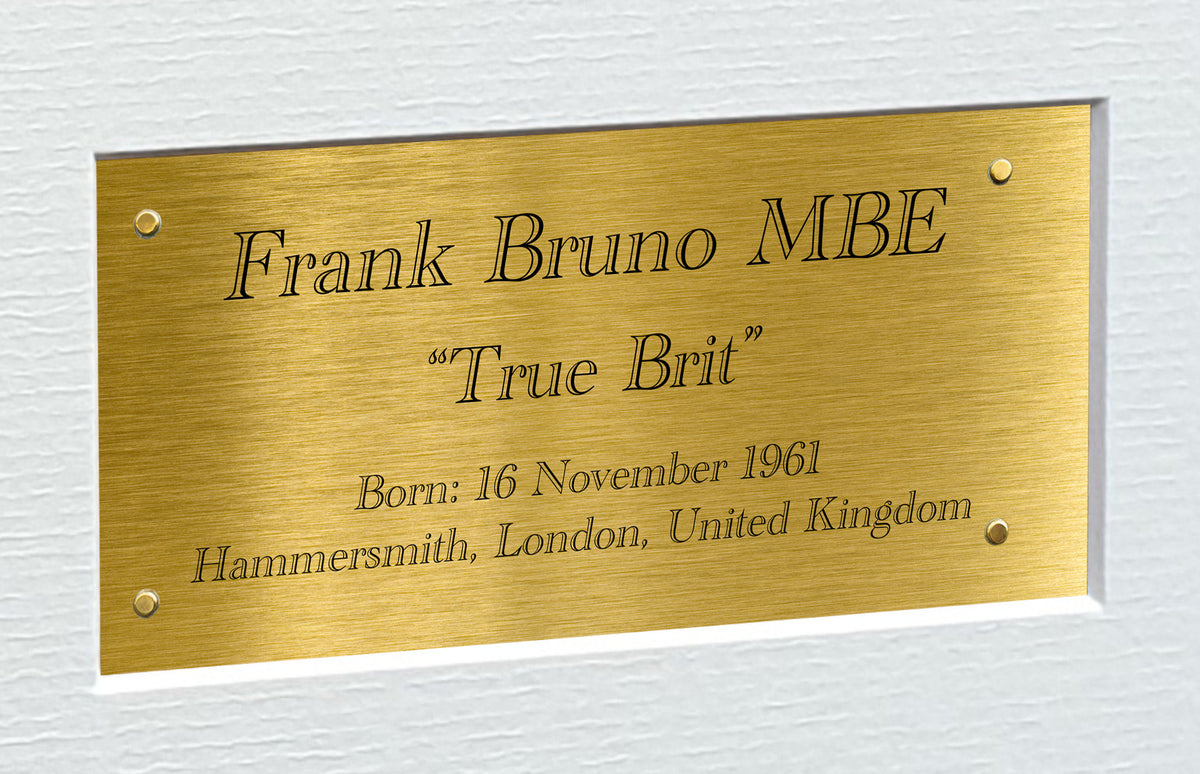 True Brit 12x8 A4 Frank Bruno