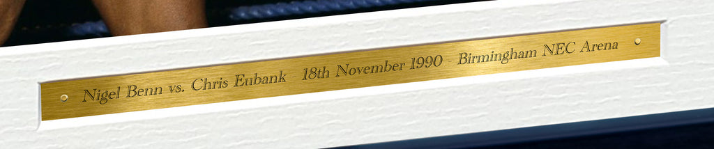 12x8 A4 Nigel Benn Vs Chris Eubank First Fight Birmingham 1990 Autographed Signed Photo Photograph Picture Frame Boxing Poster Gift