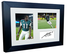 Load image into Gallery viewer, Kitbags &amp; Lockers 12x8 A4 A J Brown Super Bowl LIX Winners American Football NFL Autographed Signed Photo Photograph Picture Frame Poster Gift Triple