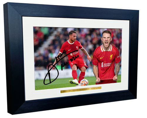12x8 A4 Signed Alexis Mac Allister Liverpool FC Autographed Autograph Signed Signature Photograph Photo Picture Frame Football Soccer Poster Gift Landscape GS