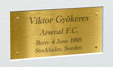 Load image into Gallery viewer, 12x8 A4 Signed Viktor Gyokeres Arsenal Autographed Signature Photo Photograph Picture Frame Football Soccer Poster Gift Triple G