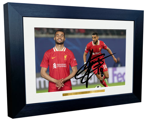 12x8 A4 Signed Cody Gakpo Liverpool FC Autographed Autograph Signed Signature Photograph Photo Picture Frame Football Soccer Poster Gift Landscape GS