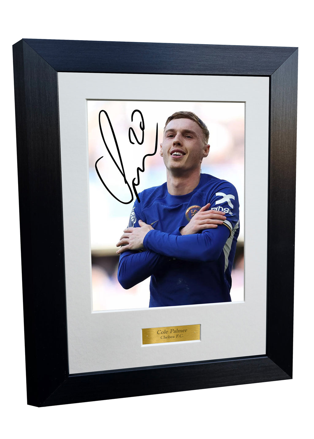 12x8 A4 Cole Palmer Celebration Chelsea FC Signed Autographed Photo Photograph Picture Frame Poster Gift Triple Portrait
