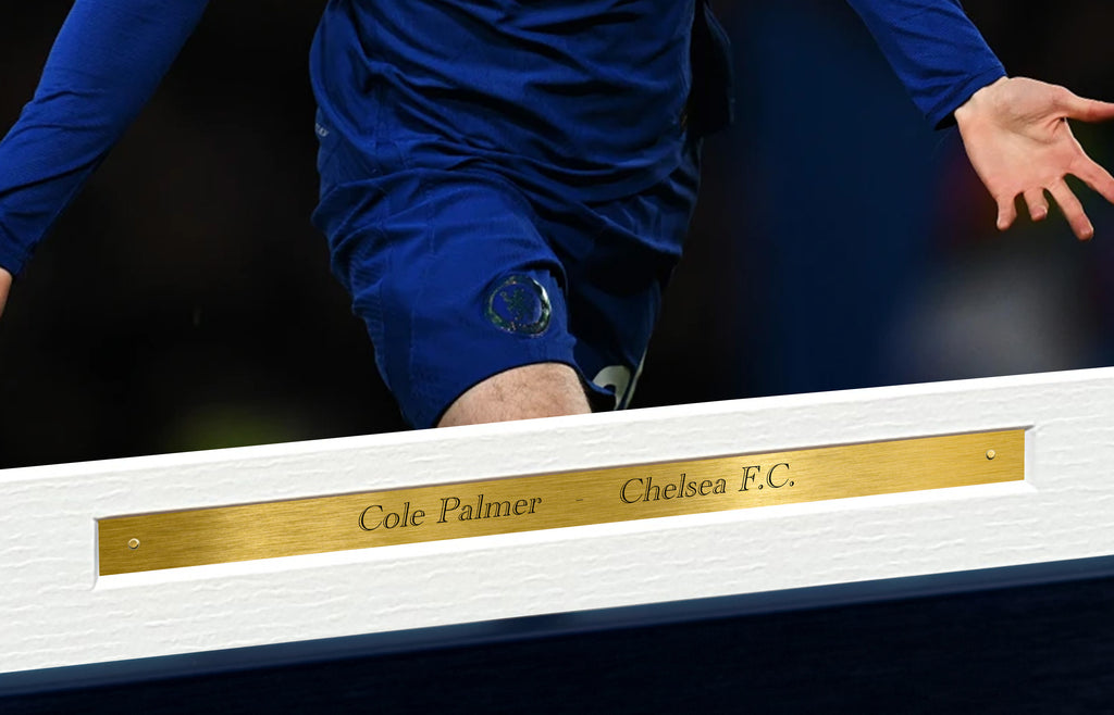 12x8 A4 Cole Palmer Celebration Chelsea FC Signed Autographed Photo Photograph Picture Frame Poster Gift Triple