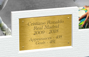 Cristiano Ronaldo 12x8 Signed "CAREER CELEBRATION" Real Madrid Photo Photograph Picture Frame 2