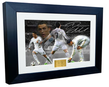 Load image into Gallery viewer, Cristiano Ronaldo 12x8 Signed &quot;CAREER CELEBRATION&quot; Real Madrid Photo Photograph Picture Frame 2