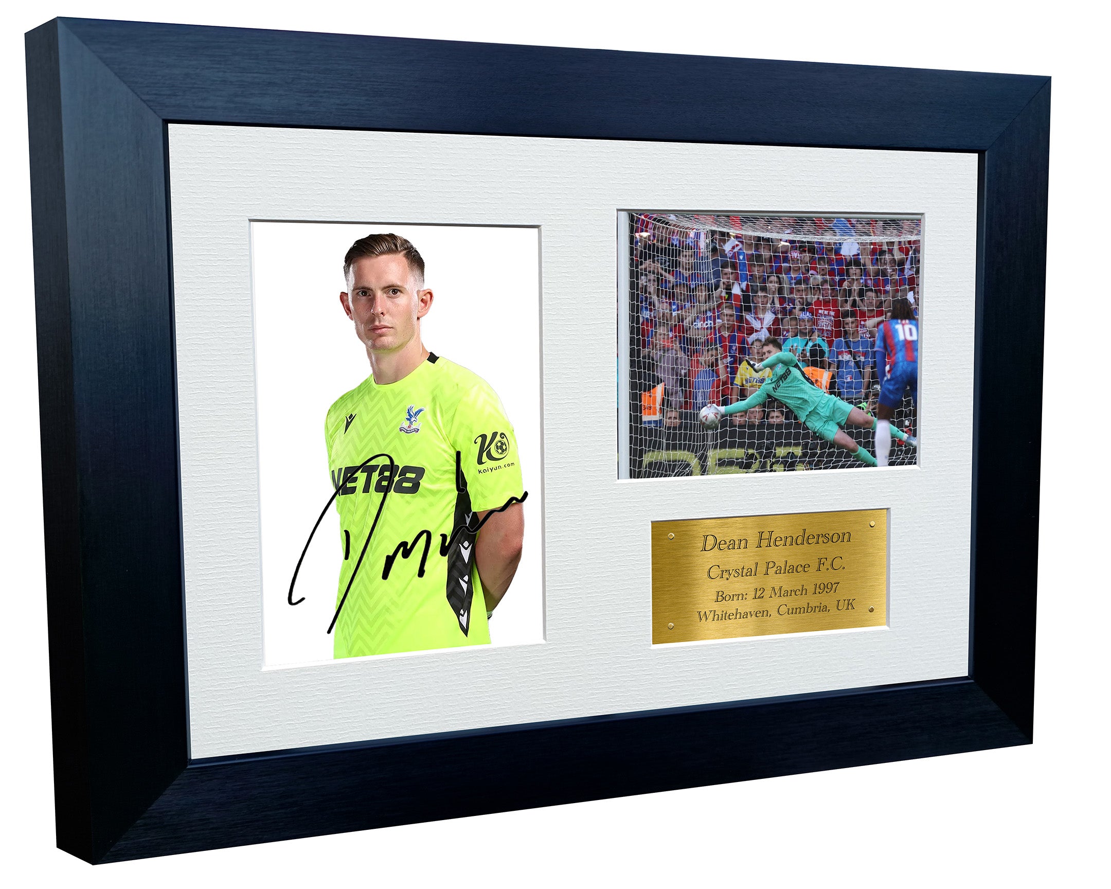 12x8 A4 Dean Henderson Crystal Palace FC FA Cup 2025 Signed Autographed Photo Photograph Picture Frame Poster Gift Triple G
