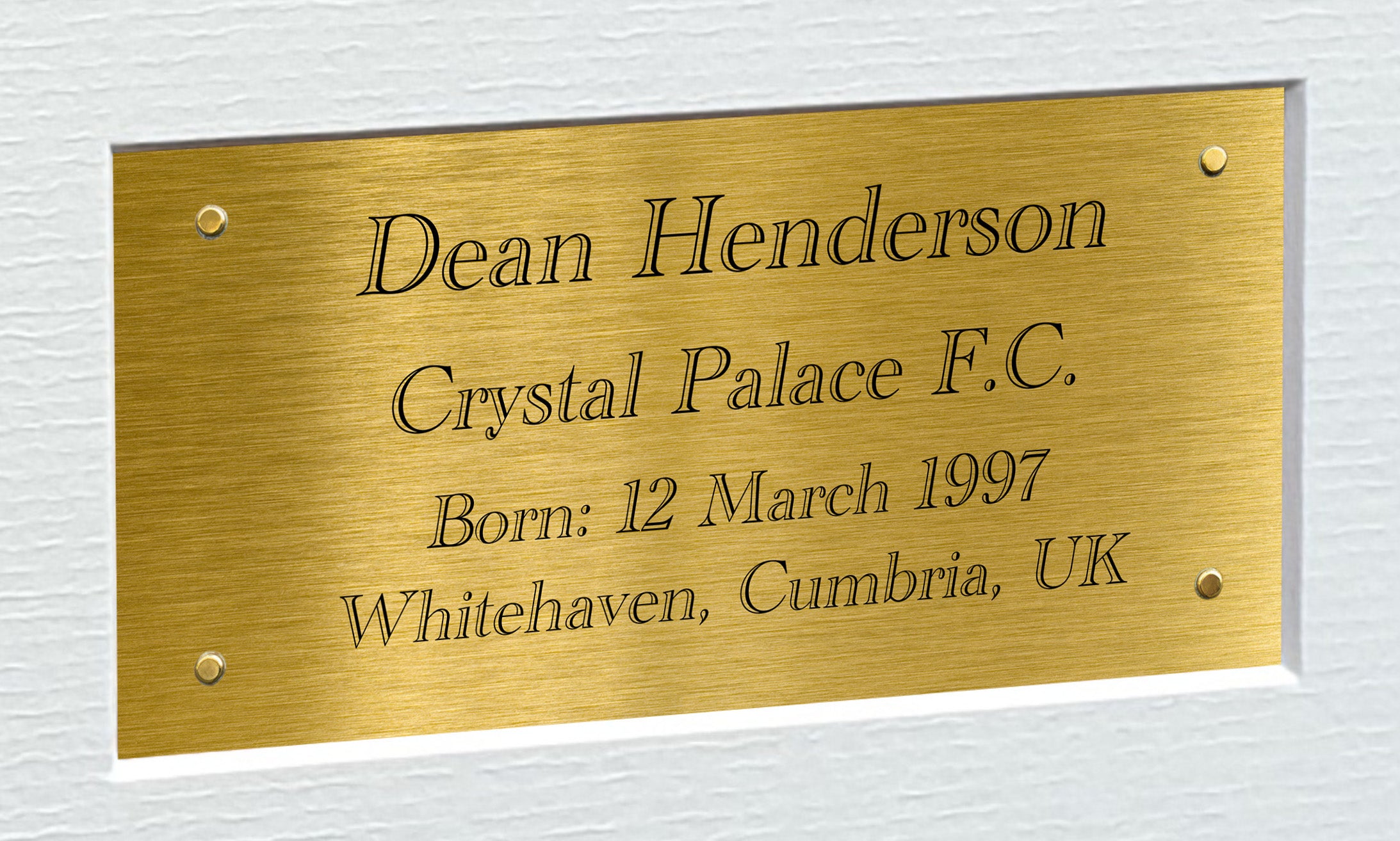 12x8 A4 Dean Henderson Crystal Palace FC FA Cup 2025 Signed Autographed Photo Photograph Picture Frame Poster Gift Triple G