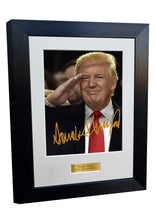 Load image into Gallery viewer, Kitbags &amp; Lockers 8x6 Donald Trump 47th President Of The United States Of America Republican Signed Autographed Autograph Photo Photograph Picture Frame Portrait