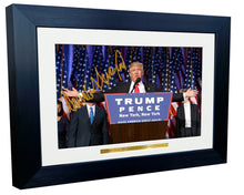 Load image into Gallery viewer, Kitbags &amp; Lockers 12x8 A4 Donald Trump 47th President Of The United States Of America Republican Signed Autographed Autograph Photo Photograph Picture Frame