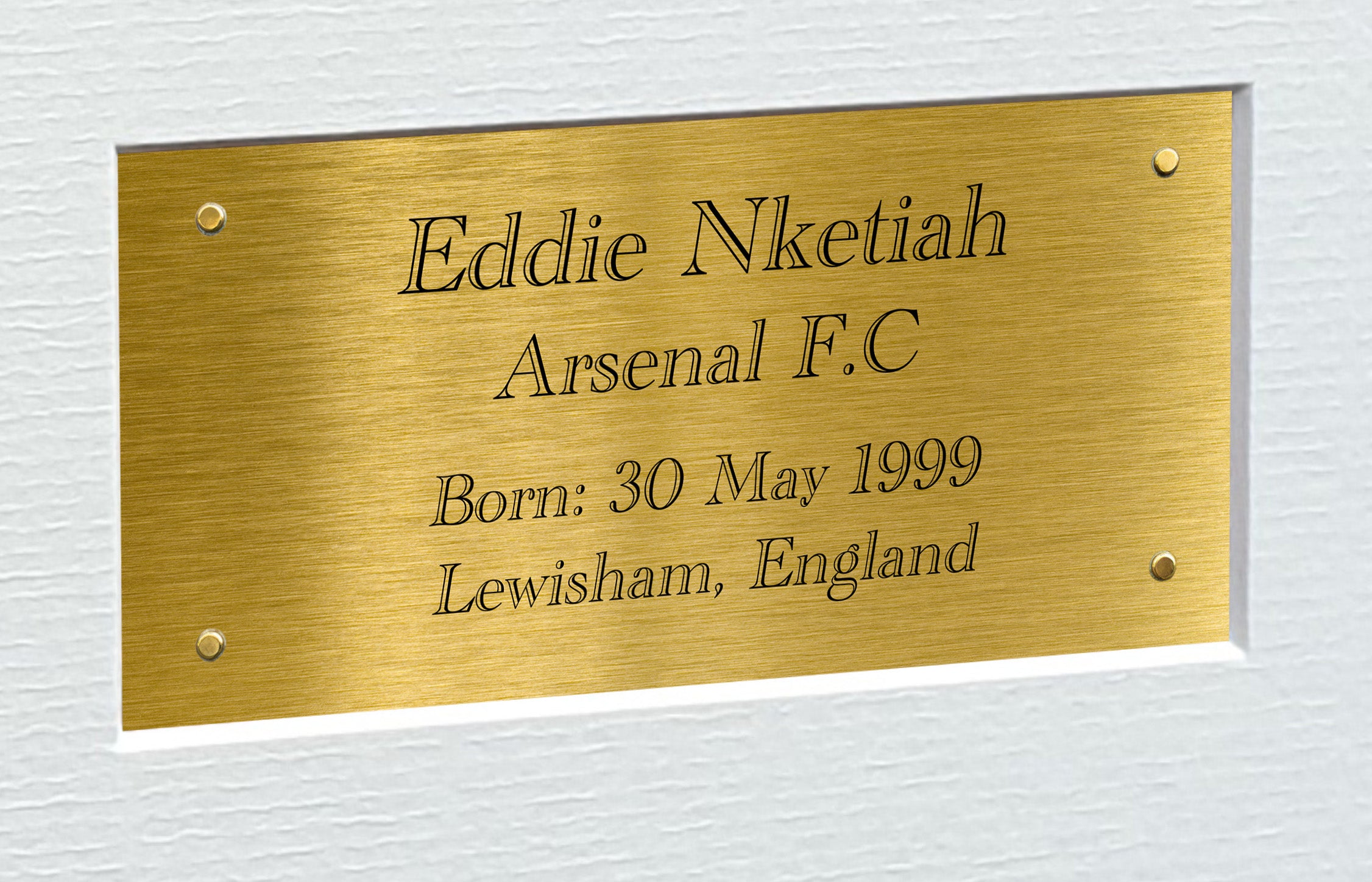 12x8 A4 Eddie Nketiah Arsenal FC Signed Autographed Photo Photograph Picture Frame Poster Gift Triple G
