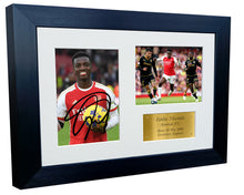 Load image into Gallery viewer, 12x8 A4 Eddie Nketiah Arsenal FC Signed Autographed Photo Photograph Picture Frame Poster Gift Triple G