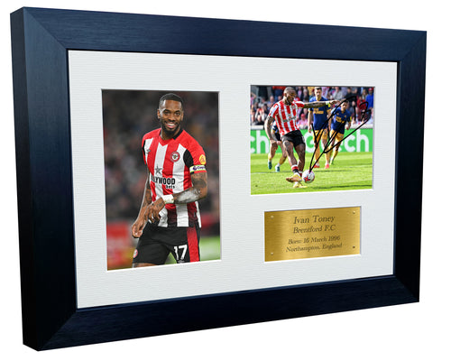 12x8 A4 Ivan Toney Brentford FC Signed Autographed Photo Photograph Picture Frame Poster Gift Triple G