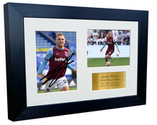 Load image into Gallery viewer, 12x8 A4 Jarrod Bowen West Ham United FC Signed Autographed Photo Photograph Picture Frame Poster Gift Triple G