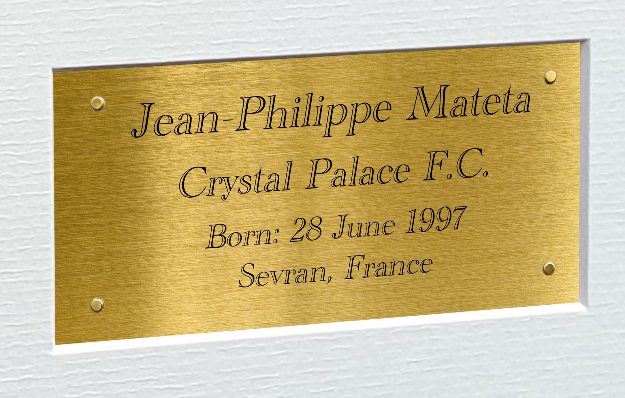 12x8 A4 Jean-Philippe Mateta Crystal Palace FC FA Cup 2025 Signed Autographed Photo Photograph Picture Frame Poster Gift Triple G