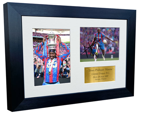 12x8 A4 Jean-Philippe Mateta Crystal Palace FC FA Cup 2025 Signed Autographed Photo Photograph Picture Frame Poster Gift Triple G