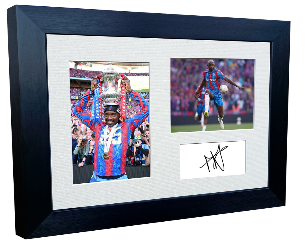 12x8 A4 Jean-Philippe Mateta Crystal Palace FC FA Cup 2025 Signed Autographed Photo Photograph Picture Frame Poster Gift Triple
