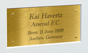 Signed Kai Havertz Arsenal Autographed Photo Photograph Picture Frame Football Soccer Poster Gift Triple Gold