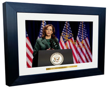 Load image into Gallery viewer, Kitbags &amp; Lockers 12x8 A4 Kamala Harris Vice President Democrat Rally Signed Autographed Autograph Photo Photograph Picture Frame