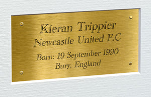 12x8 A4 Kieran Trippier Newcastle United FC Signed Autographed Photo Photograph Picture Frame Poster Gift Triple G