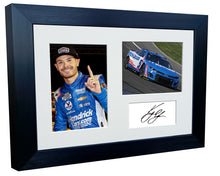 Load image into Gallery viewer, Kitbags &amp; Lockers 12x8 A4 Kyle Larson 2024 NASCAR No. 5 Chevrolet Camaro ZL1 Hendrick Motorsports Signed Autographed Signature Photo Photograph Picture Frame Poster Gift…