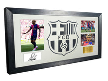 Load image into Gallery viewer, Lamine Yamal 2025 Barcelona Logo Mount Signed Autographed Photo Photograph Picture Frame Poster Football Soccer Gift