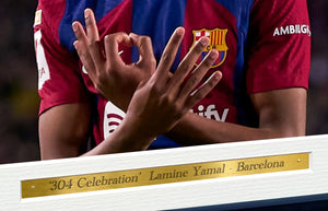 12x8 A4 Signed Lamine Yamal Barcelona Spain Autographed Autograph Signed Signature Photograph Photo Picture Frame Football Soccer Poster Gift 1