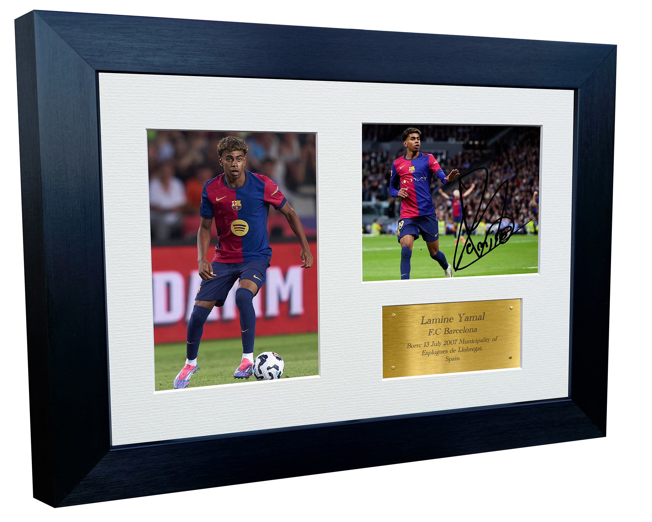 12x8 A4 Signed Lamine Yamal CALMA CELEBRATION Barcelona Spain Autographed Autograph Signed Signature Photograph Photo Picture Frame Football Soccer Poster Gift 7